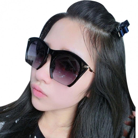  Korean Unisex Retro Large Half-frame Sunglasses