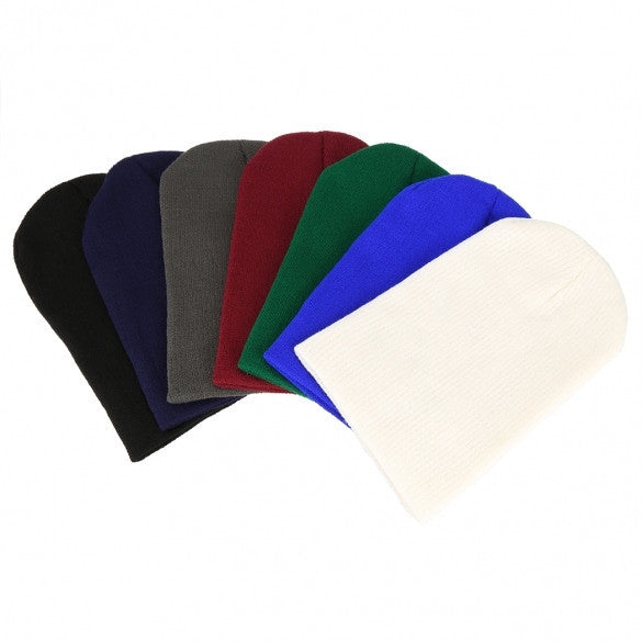Fashion European Style Autumn Winter Unisex Knit Crochet Warm Beanie Hat Oversized Slouch Cap