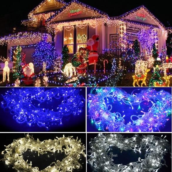 New 30M 200 LED Light Christmas Outdoor String Fairy Wedding Party String Lamp Light