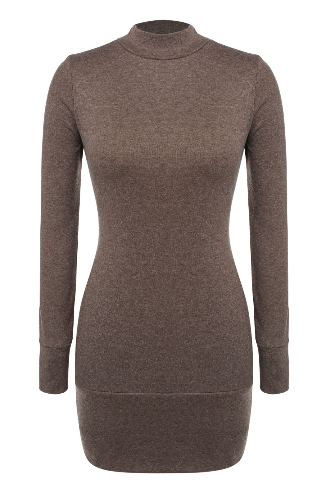Spring Fall Casual Long Sleeves Package Hip Short Sweater Dress - May Your Fashion - 6