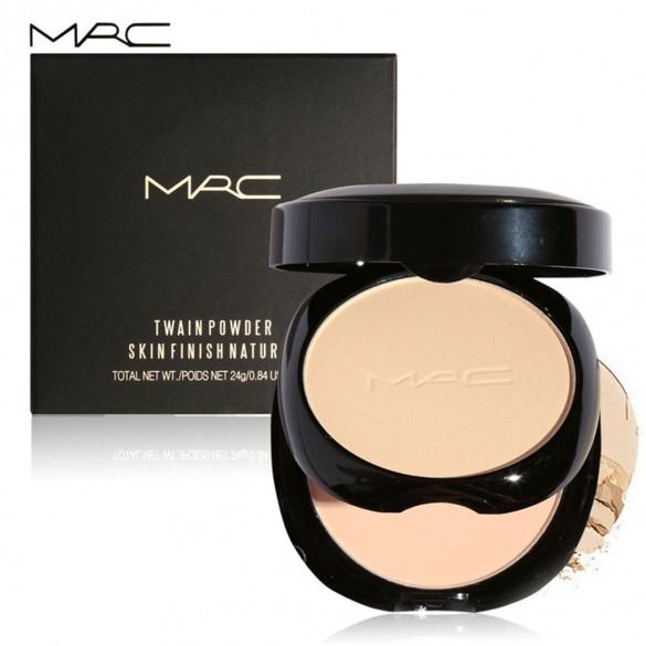 6 Colors 2 Layers Face Pressed Powder Contour Foundation Concealer Makeup Cosmetics With Mirror And Puff