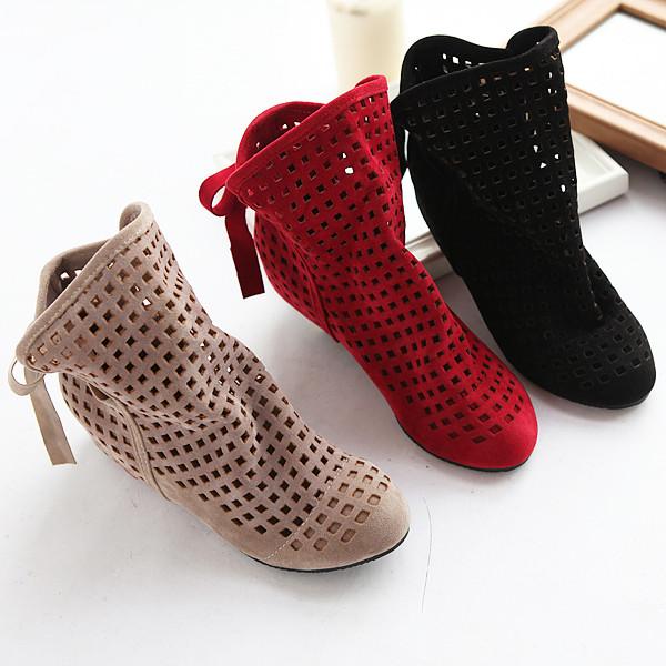 Korean Mesh Increased High Sandals Shoes