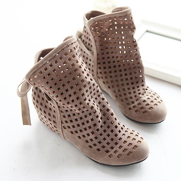 Korean Mesh Increased High Sandals Shoes