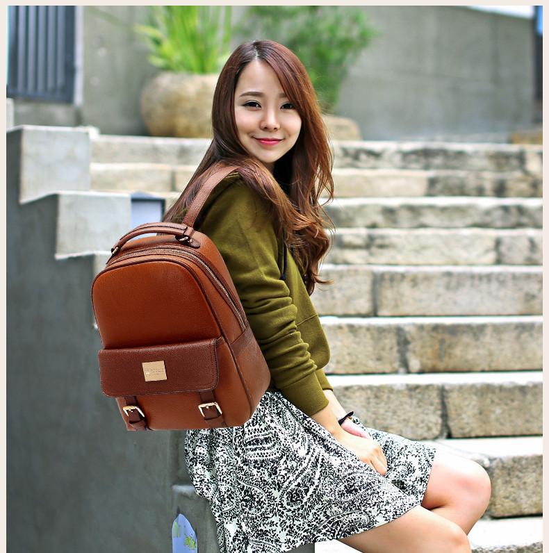 Girls PU School Travel Backpack Bag - MeetYoursFashion - 4