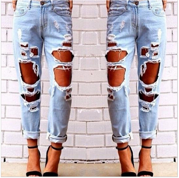 Big Holes Ripped Beggar BY Style Sexy Jeans - May Your Fashion - 1