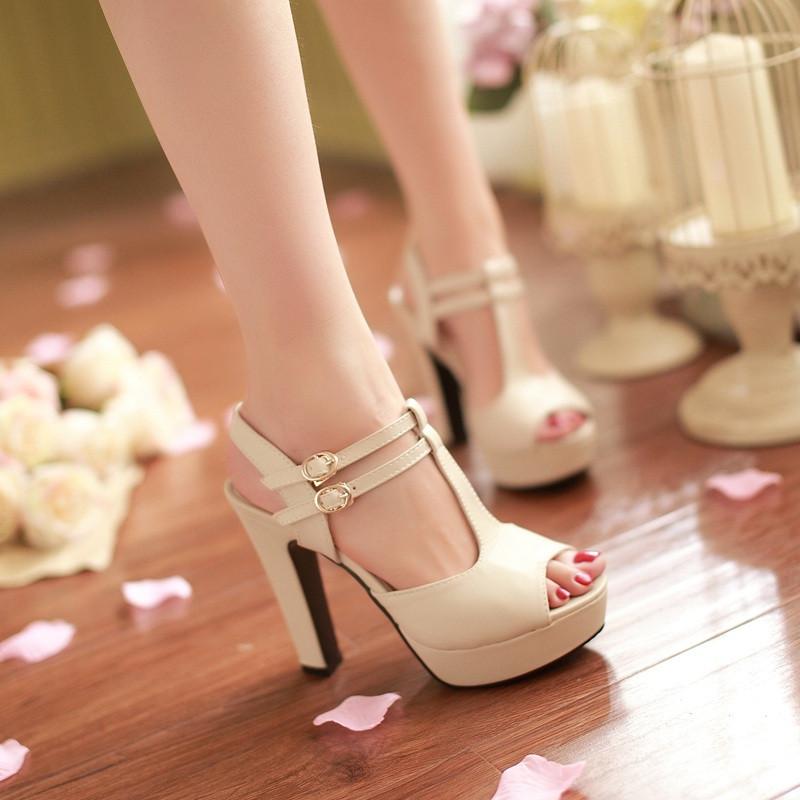 Fashion Platform Peep Toe Outdoor Heels Sandals - MeetYoursFashion - 5