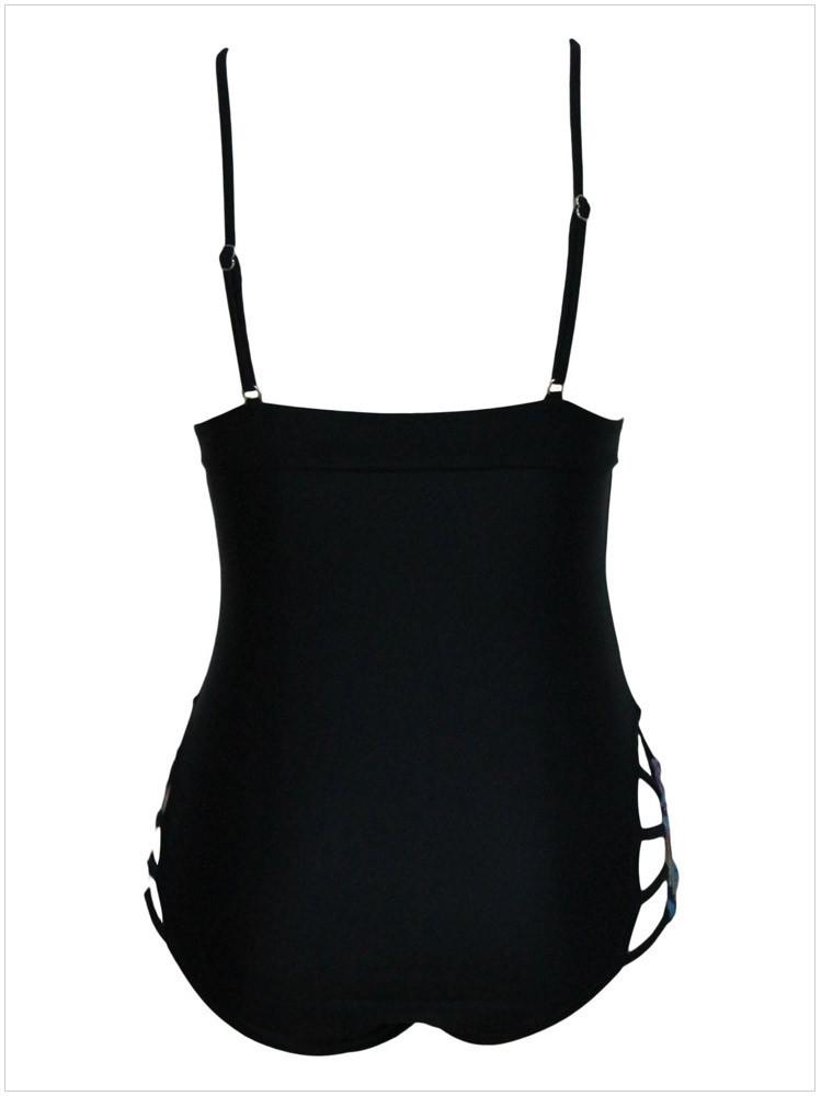 V-neck Hollow Out One Piece Sexy Swimwear Bikini - MeetYoursFashion - 6