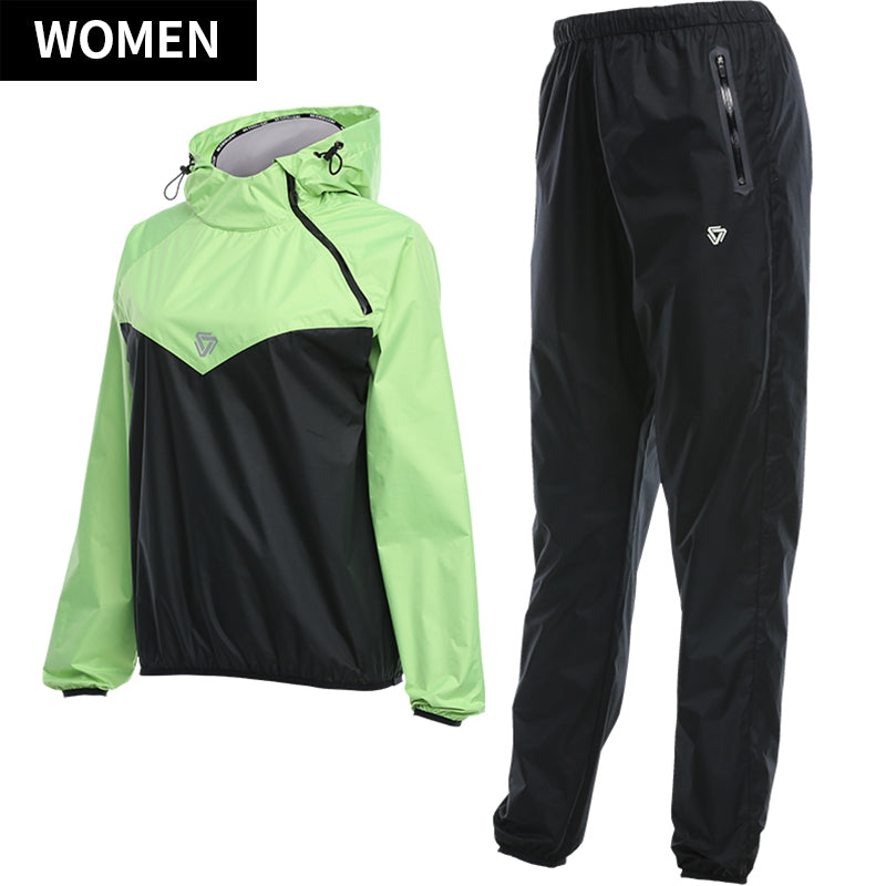Womens Gym Clothing Set Hoodies Pullover Sportswear Running Fitness Weight Loss Sweating Sports Suit