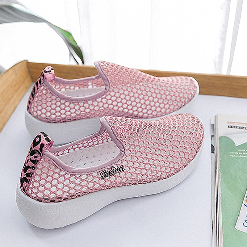 Mesh Breathable Soft Comfortable Slip On Sneakers