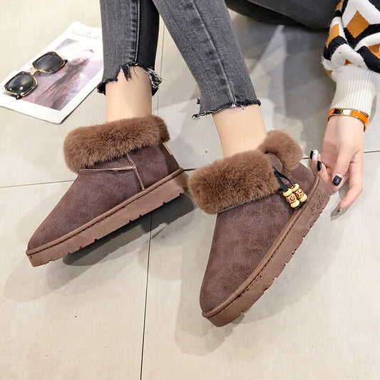 Winter Flat Cute Ankle Casual Boots
