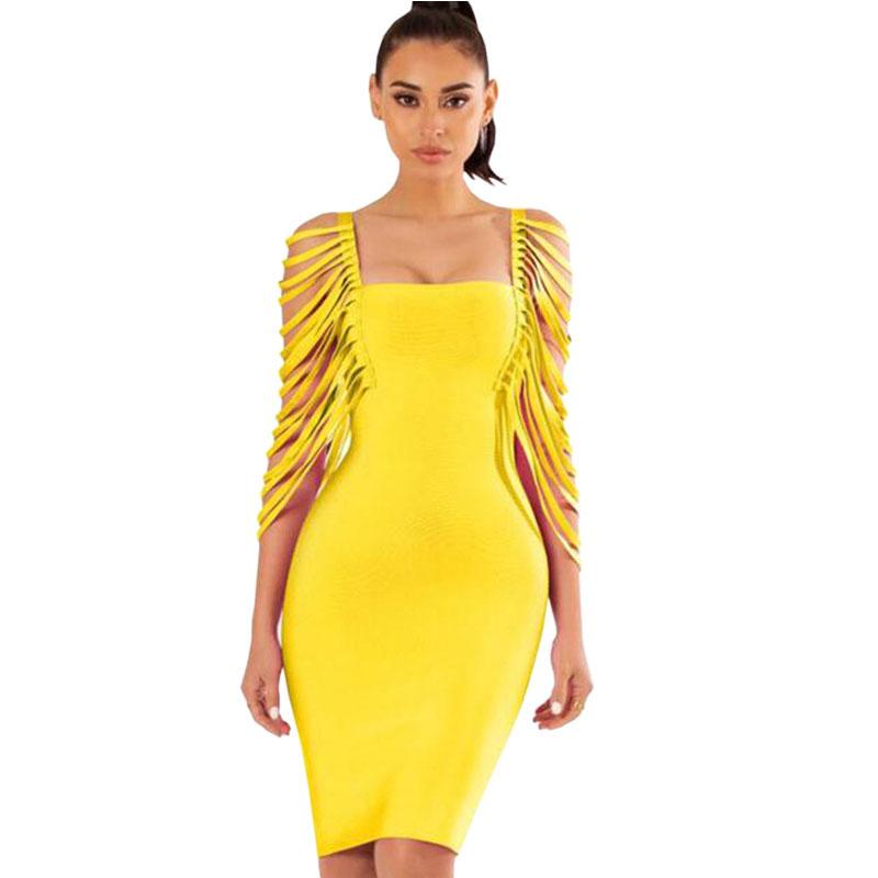 Cut Out Bright Bodycon Short Dress