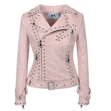 Rivet Studded Moto Jacket