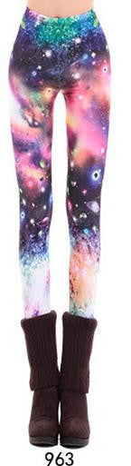 Bodycon Skinny Flower Print Sky Slim Flower Print Sport Leggings