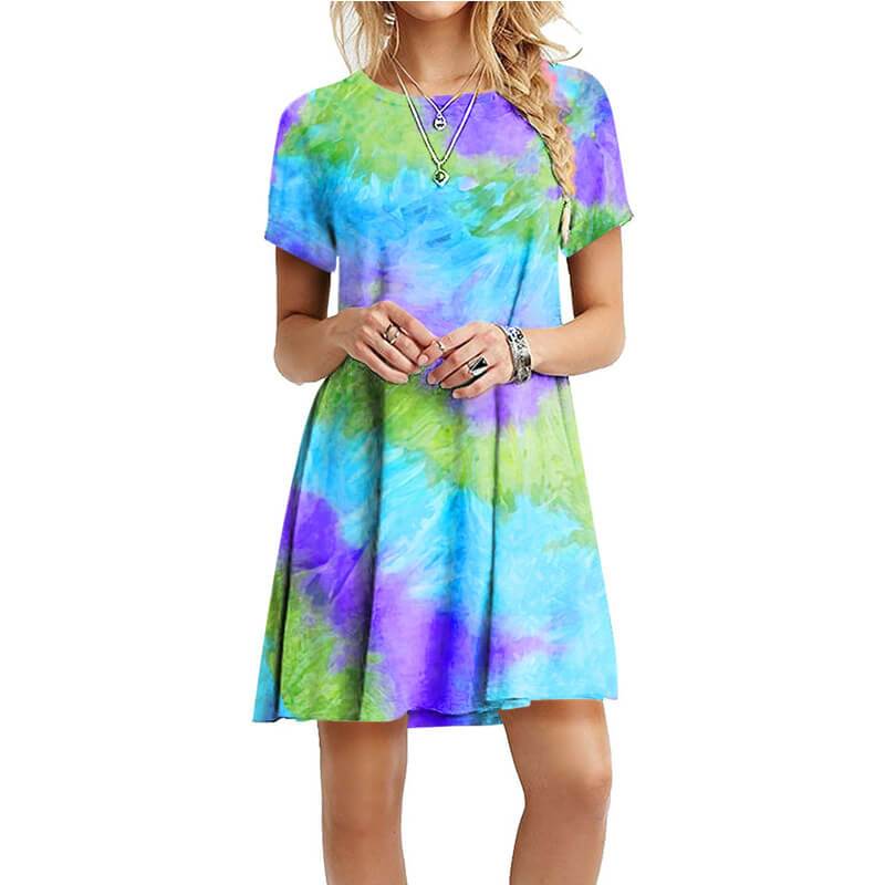Summer Multi Color A Line Dress