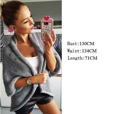 Thick Knitting Irregular Sweater Cardigan