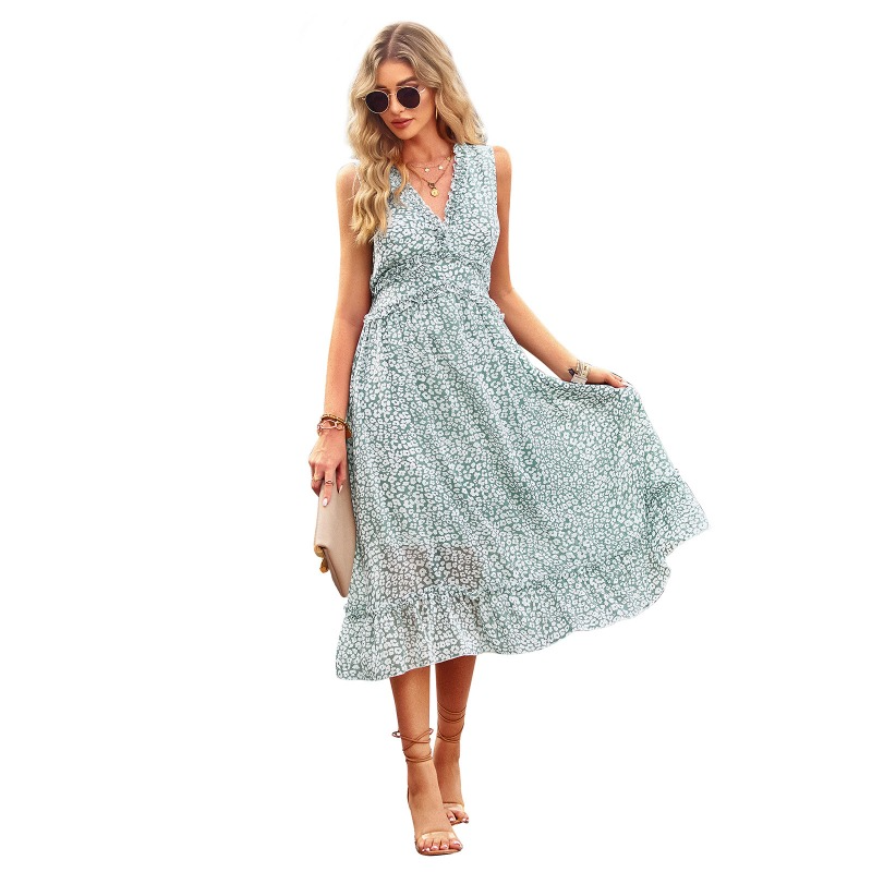 Summer Casual Resort Shirtdress with Chest Opening