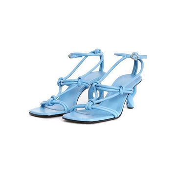 Minimalist Peep Toe and Cutout Design Roman-Style Sandals