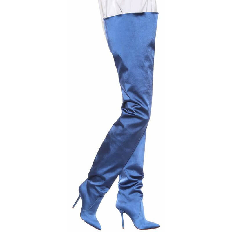 High Heel Pointed Toe Pant Boots