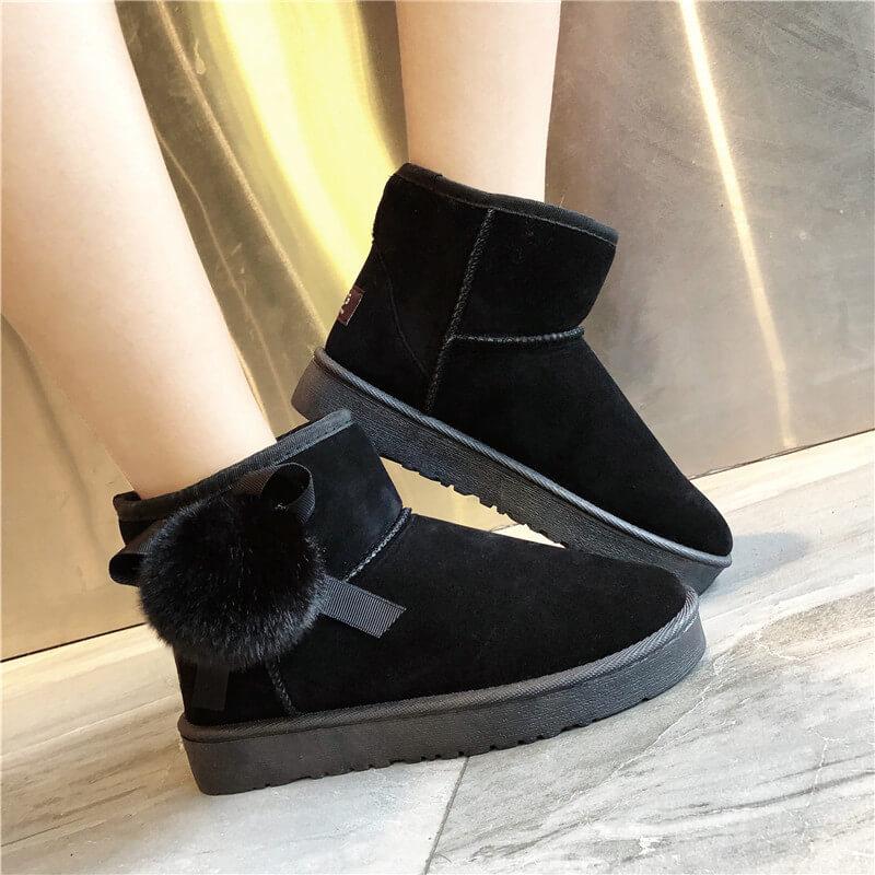 Flat Suede Round Toe Like Uggs Ankle Boots