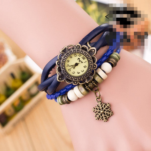 Fashion Snowflake Multilayer Watch