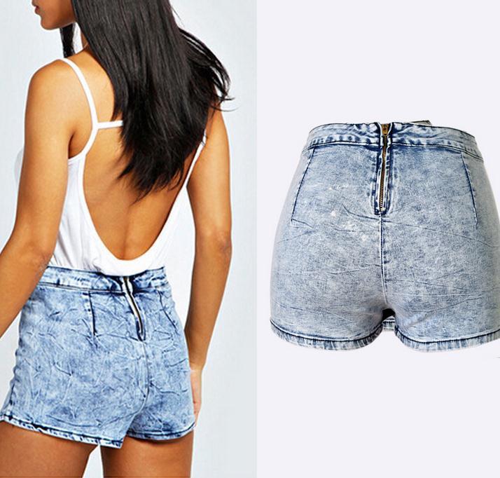 Summer Crossover Irregular Casual Denim Skirt Shorts - Meet Yours Fashion - 5