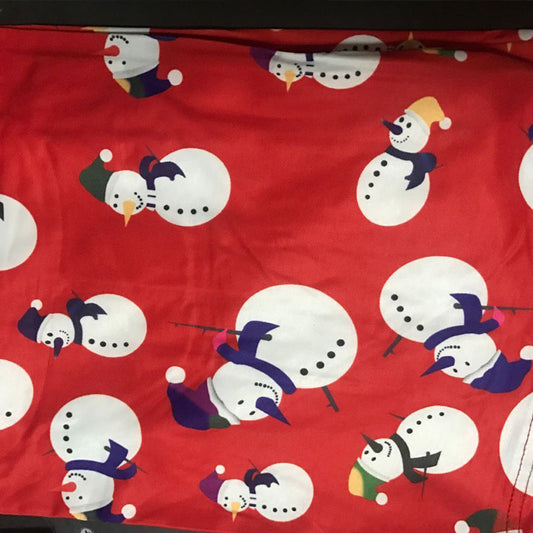 Christmas Snowman Print Tight Short Dress
