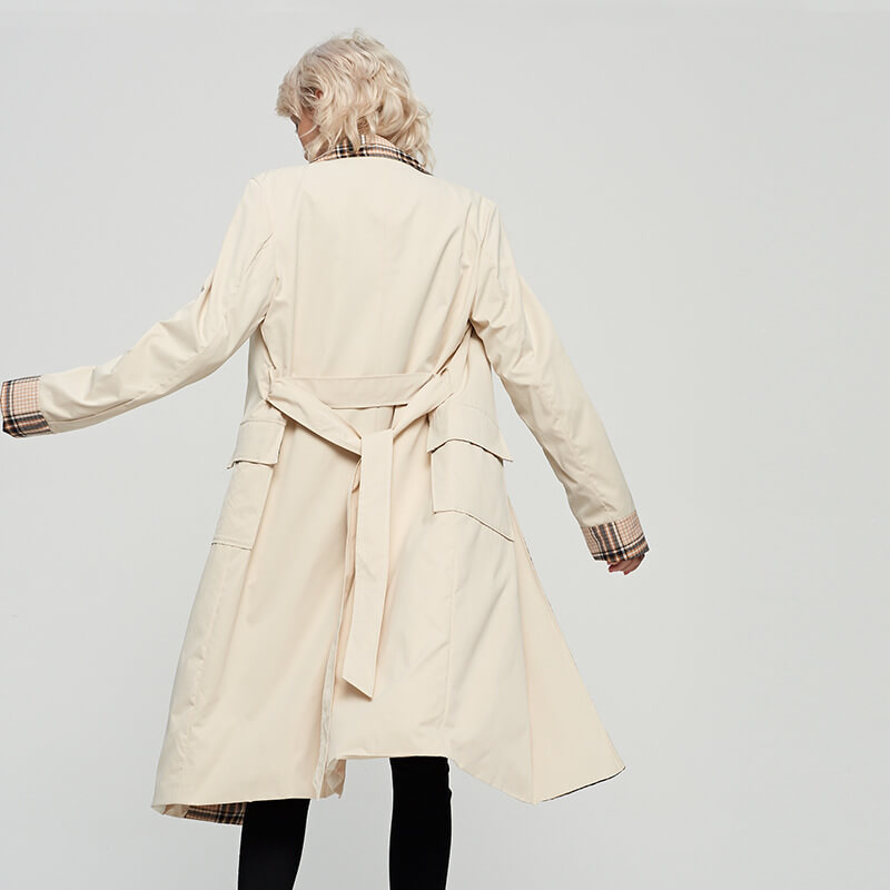 OL Double Breasted Trench Coat