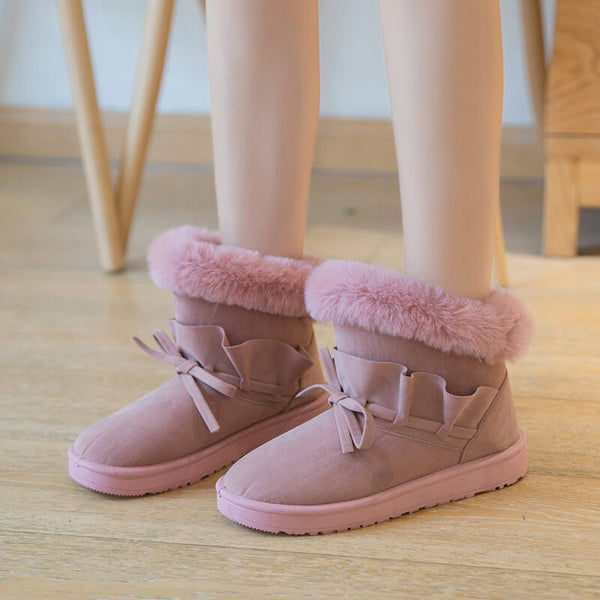 Flat Suede Lace Up Like Uggs Ankle Boots