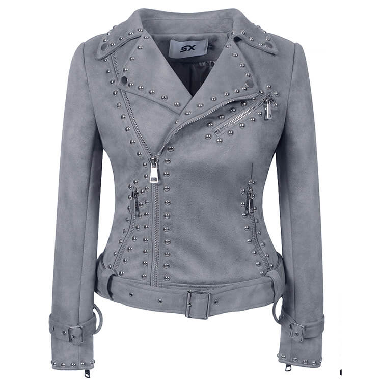Rivet Studded Moto Jacket