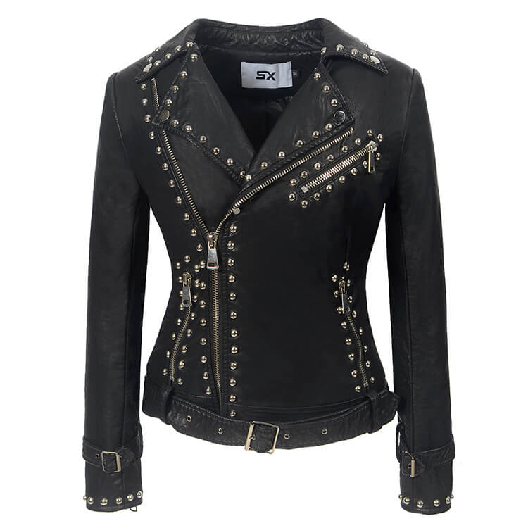 Rivet Studded Moto Jacket