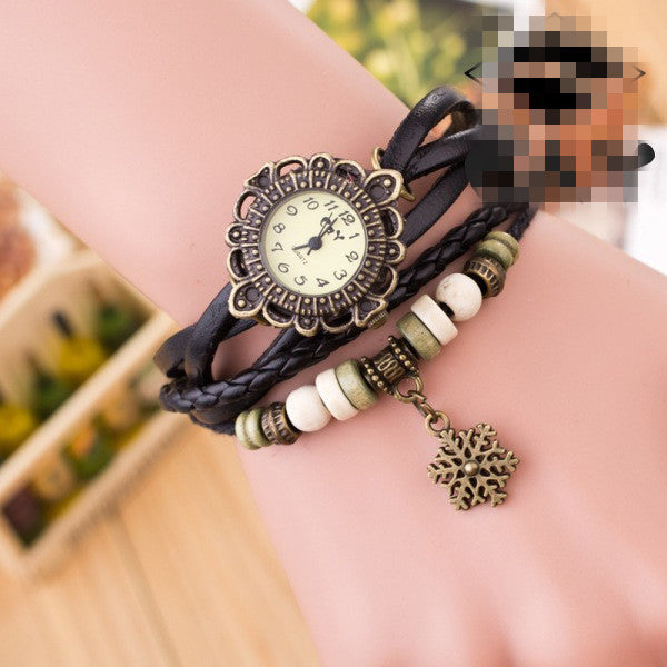 Fashion Snowflake Multilayer Watch