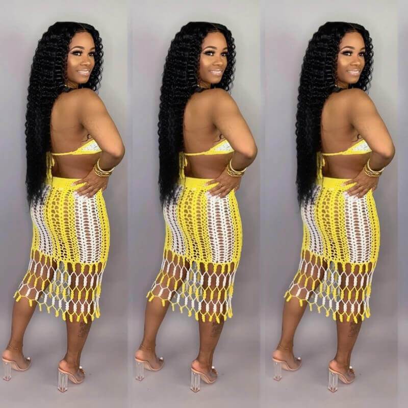 Crochet Beach Two Pieces Set