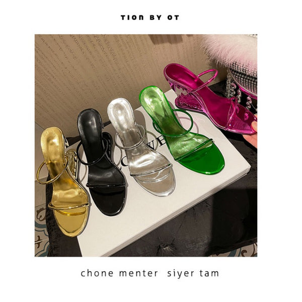 Teeth Misalignment Meets Women's Runway: Strappy Open Toe Sandals