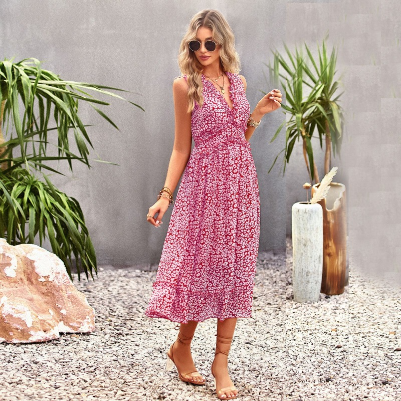 Summer Casual Resort Shirtdress with Chest Opening