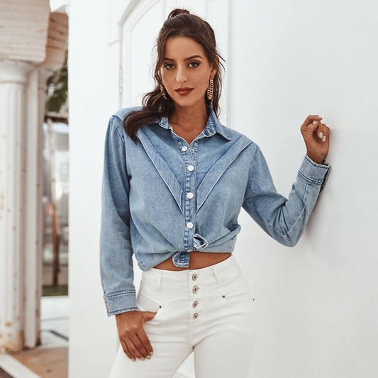 Women Cowboy Loose Blouse