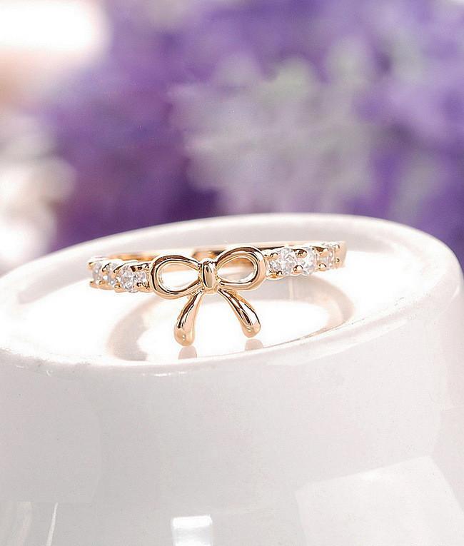 Korean Style Set Auger Bowknot Ring - MeetYoursFashion - 6