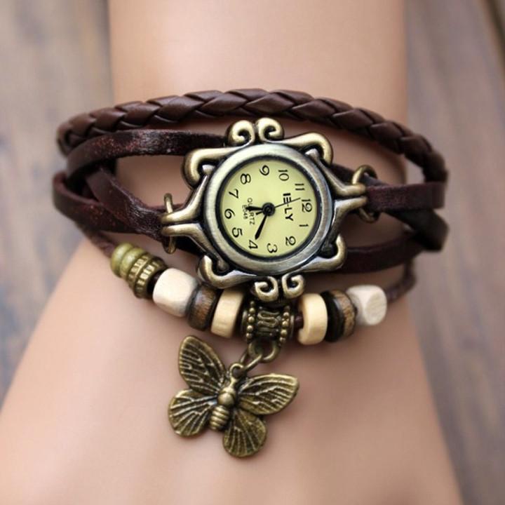 Butterfly Wrap Leather Bracelet Wrist Watch - MeetYoursFashion - 4