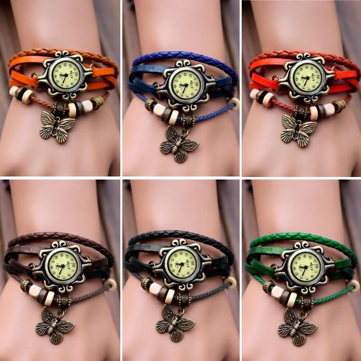 Butterfly Wrap Leather Bracelet Wrist Watch - MeetYoursFashion - 6