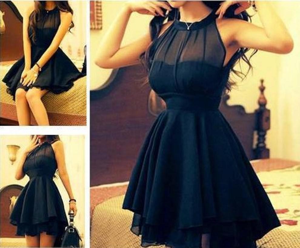 Beam Waist Irregular Chiffon Dress - MeetYoursFashion - 4