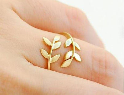 Korean Style Cute Leaf Design Rings - May Your Fashion - 2