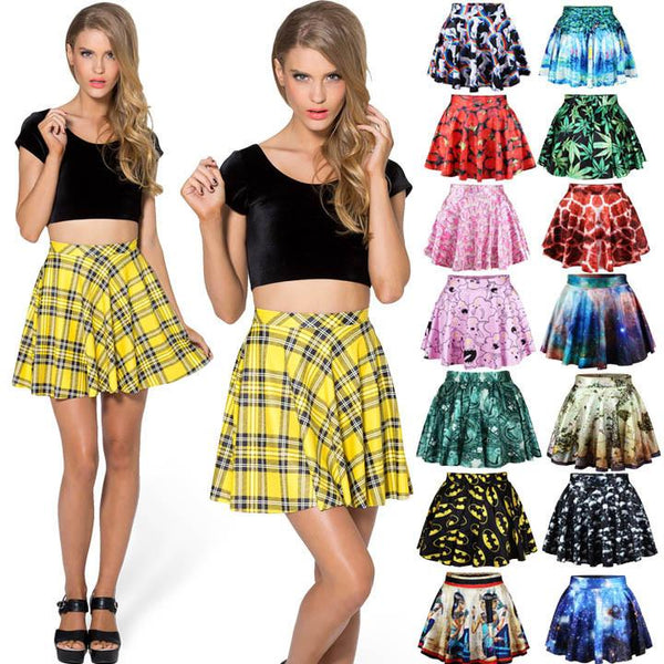 Stretch Waist Pleated Mini Skirt – May Your Fashion